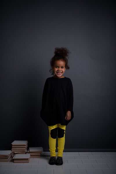 PAPU Solar Patch Leggings Bright Blazing Yellow color