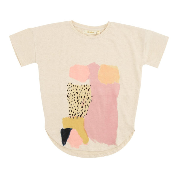 SOFT GALLERY Amaris T-Shirt - Cream Melange Color