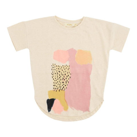 SOFT GALLERY Amaris T-Shirt - Cream Melange Color