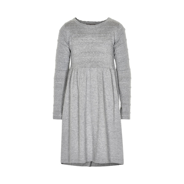 CREAMIE Erina Dress Light Grey Melange