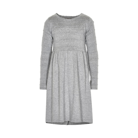CREAMIE Erina Dress Light Grey Melange