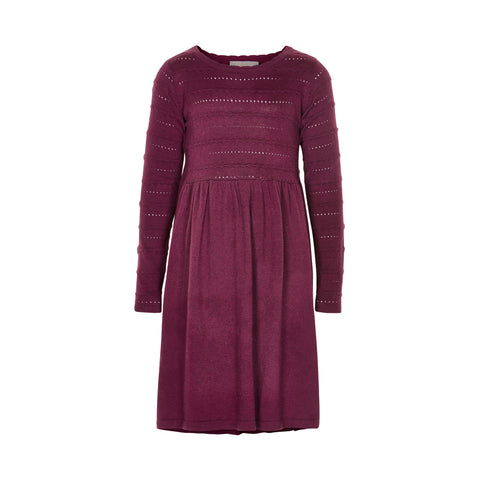 CREAMIE Erina Dress Tawny (Dark Red)