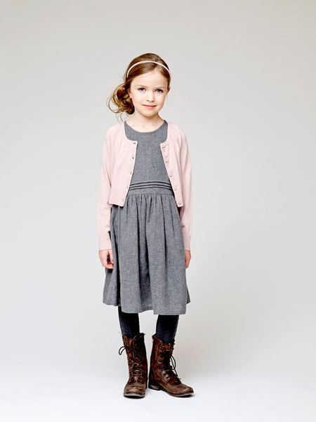 CREAMIE Elvira Dress Mid Grey Melange