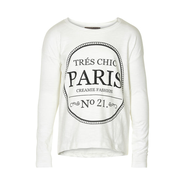 CREAMIE Erin Long Sleeve T-Shirt Cloud