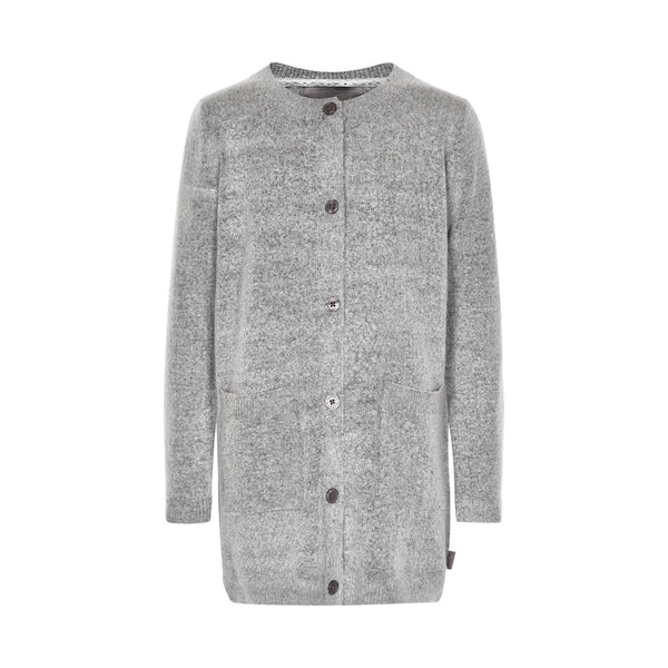 CREAMIE Elsabeth Cardigan Light Grey Melange