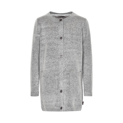 CREAMIE Elsabeth Cardigan Light Grey Melange
