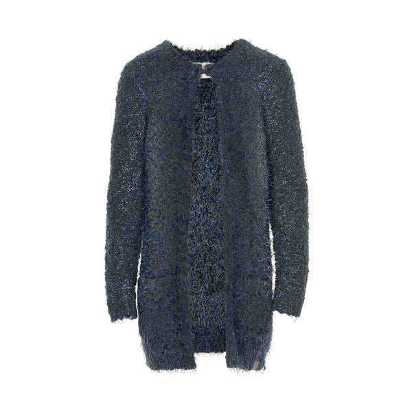 CREAMIE Eda Long Cardigan Ebony (Dark Grey)