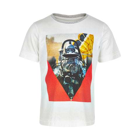 MINYMO Jay 30 T-Shirt SS w.photo White color