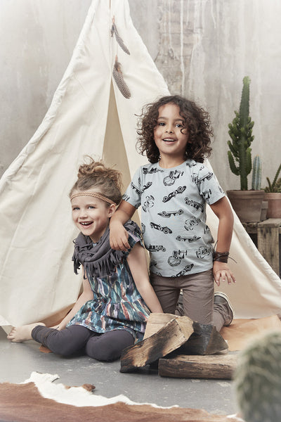 MINYMO Jay 31 T-Shirt SS w.cars Lead Blue color