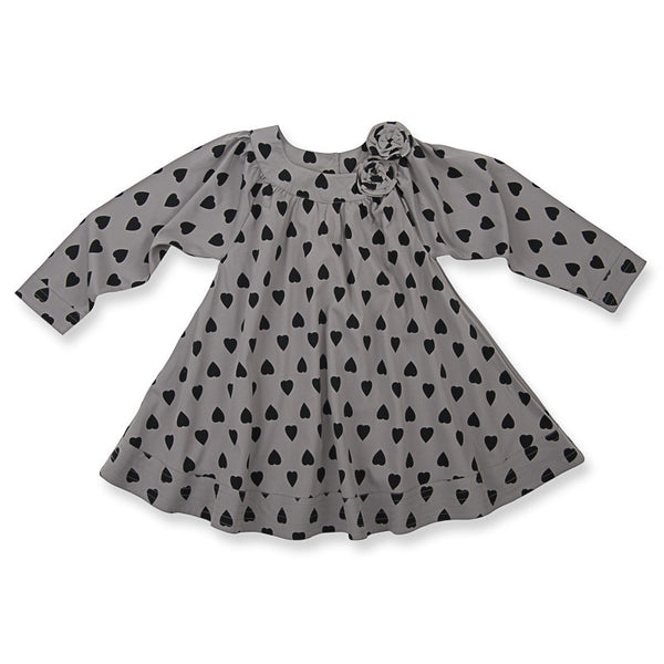 HOW TO KISS A FROG Lanna Dress Dark Grey Heart