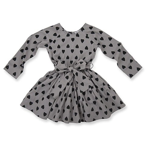 HOW TO KISS A FROG Adele Dress Dark Grey Heart