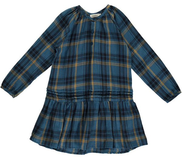 MARMAR Dinah Dress Legion Blue Check