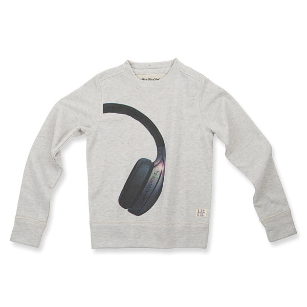 HOW TO KISS A FROG Jumper Headphone Grey