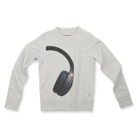 HOW TO KISS A FROG Jumper Headphone Grey