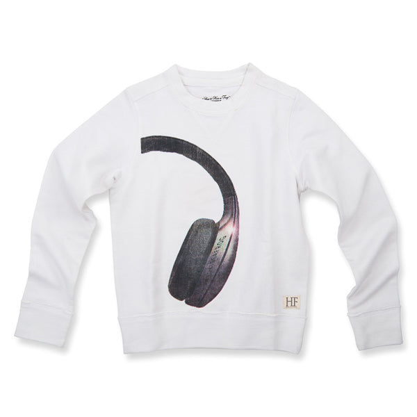 HOW TO KISS A FROG Jumper Headphone White