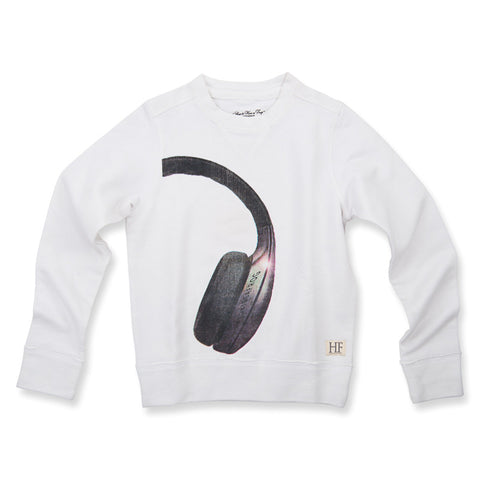 HOW TO KISS A FROG Jumper Headphone White