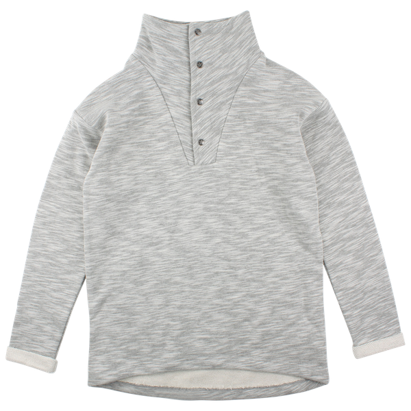 EN FANT Edge Sweat Shirt - Light Grey Melange Color