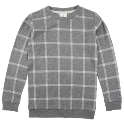 EN FANT Edge LS Top - Dark Grey Melange Color