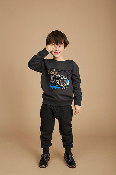 SOFT GALLERY Chaz Sweatshirt Boxer - Peat Color