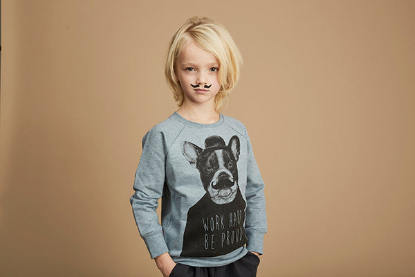 SOFT GALLERY Chaz Sweatshirt - Citadel Black Neppy Color