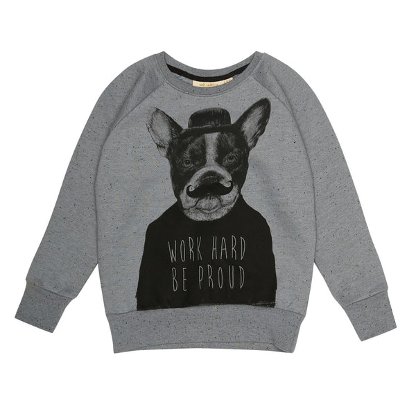 SOFT GALLERY Chaz Sweatshirt - Citadel Black Neppy Color