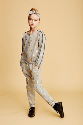 SOFT GALLERY Cass Sweat Jumpsuit Stone Melange