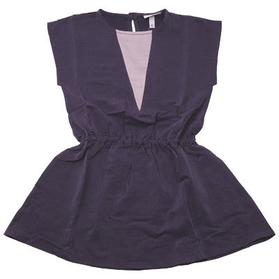 KNAST Elva Dress Grey and Dusty Purple Color