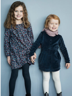 SERENDIPITY ORGANICS Brushed Dress Paeonia Flower Print Color