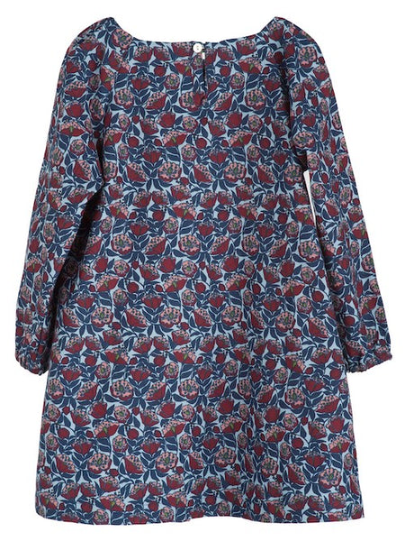 SERENDIPITY ORGANICS Brushed Dress Paeonia Flower Print Color