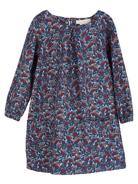 SERENDIPITY ORGANICS Brushed Dress Paeonia Flower Print Color