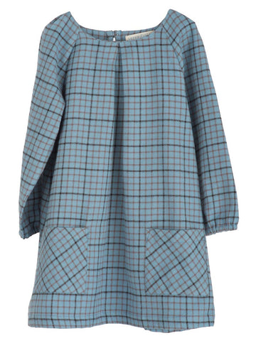 SERENDIPITY ORGANICS Brushed Dress Winterchecks Blue Color