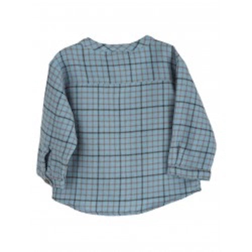 SERENDIPITY ORGANICS Baby Brushed Shirt Winterchecks Blue Color