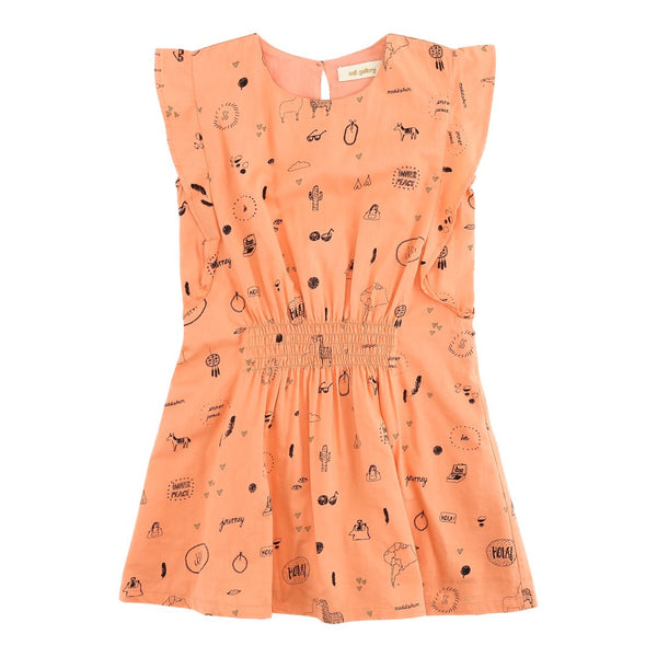 SOFT GALLERY Coralie Dress - Peach Nectar Color