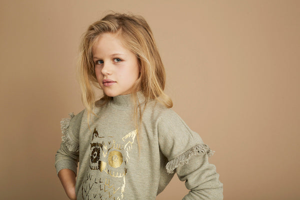 SOFT GALLERY Audra Sweatshirt - Ash Lurex Color