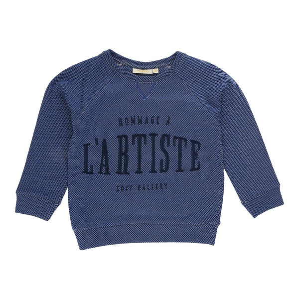 SOFT GALLERY Silas Sweatshirt - Netted Blue Color