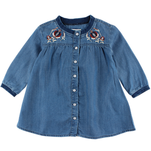 SMALL RAGS Fanny LS Dress Indigo Blue