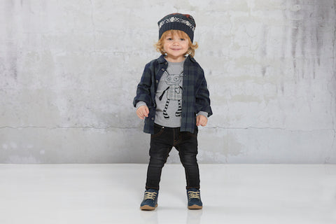 SMALL RAGS Felix LS Shirt Urban Chic (Dark Green)