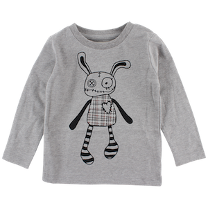 SMALL RAGS Felix LS T-Shirt Grey Melange