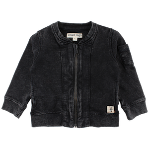 SMALL RAGS Felix Cardigan Caviar (Black)