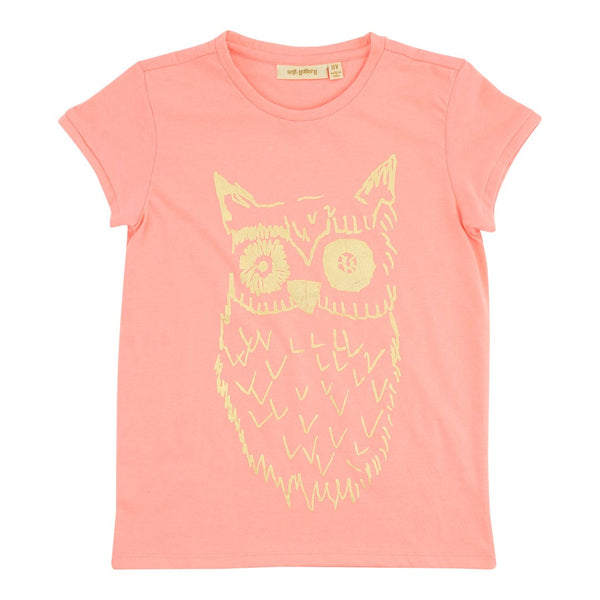 SOFT GALLERY Lili T-Shirts - Neon Orange Color