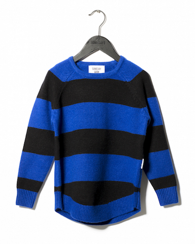 SOMEDAY SOON Teddy Knitwear Blue Color