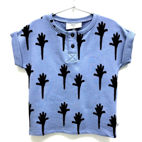 KNAST Villum Tee S/S - Dusty Blue Color