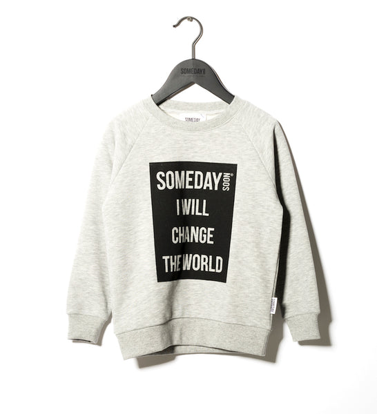 SOMEDAY SOON Ivan Crewneck Grey Melange Color