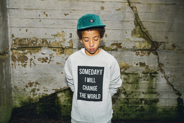 SOMEDAY SOON Ivan Crewneck Grey Melange Color