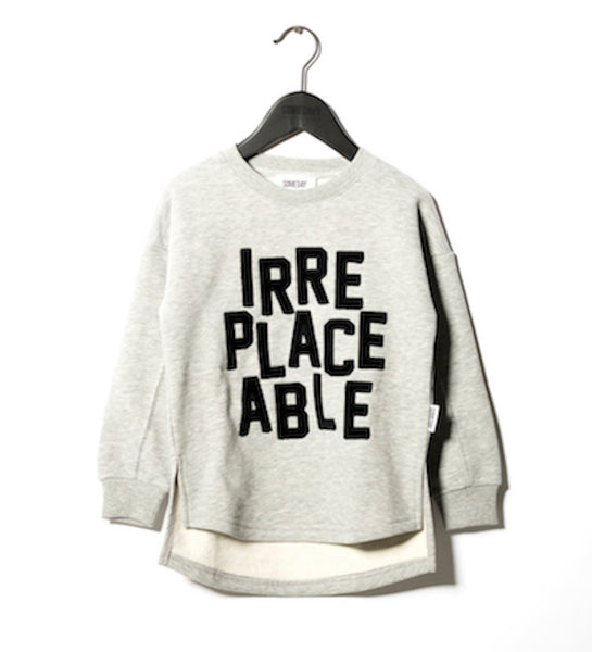 SOMEDAY SOON Jamie Crewneck Grey Melange Color