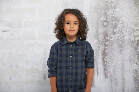 SMALL RAGS Fabian LS Shirt Urban Chic (Dark Green)