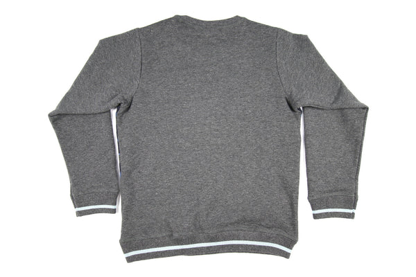 KIDS UP Sweat Pullover Grey with Blue Print