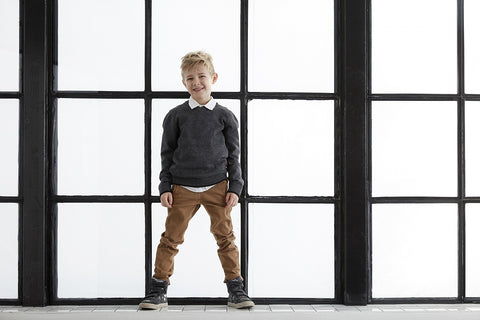 KIDS UP Gavin Twill Pants Mud