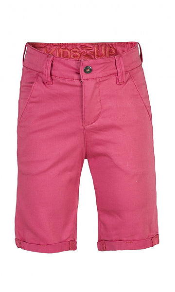 KIDS UP Bale Twill Shorts - Coral Color