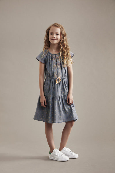 CREAMIE Hollie Dress Blue Melange color